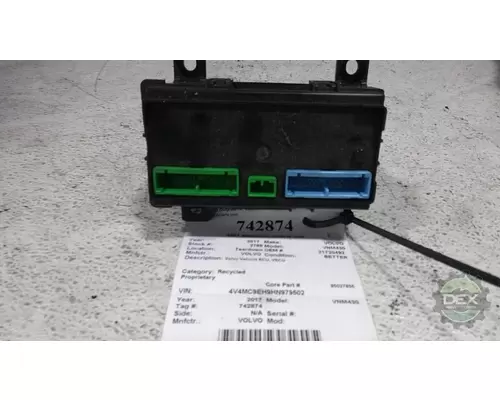 VOLVO VNM430 3651 electronic control unit