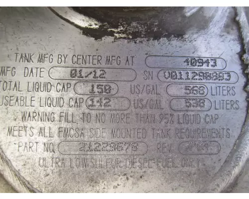 VOLVO VNM FUEL TANK