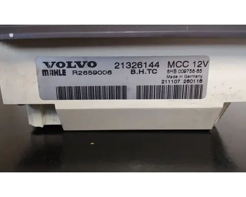 VOLVO VNM TEMPERATURE CONTROL
