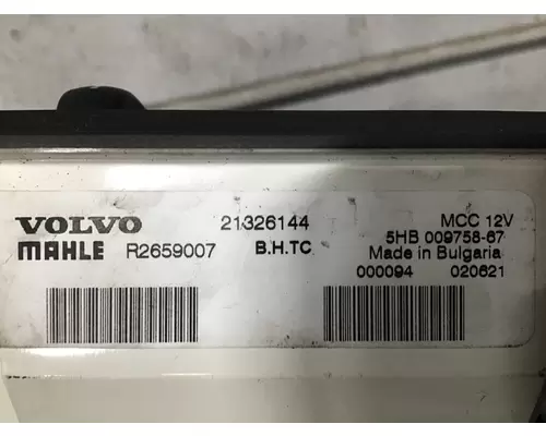 VOLVO VNM TEMPERATURE CONTROL