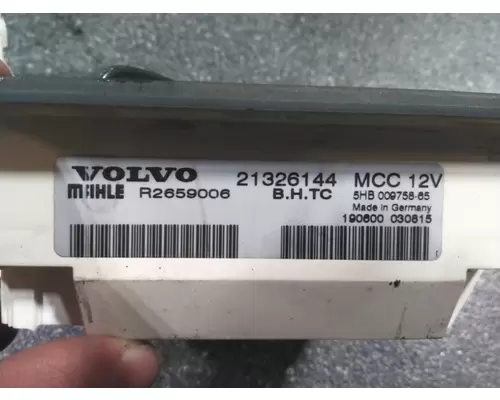 VOLVO VNM TEMPERATURE CONTROL