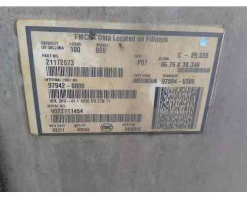 VOLVO VNR 2018-2025 FUEL TANK