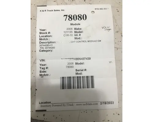 VOLVO VN 430 Electronics & Modules
