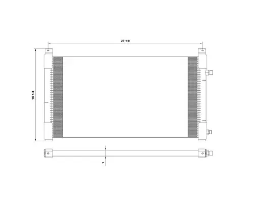 VOLVO VN AIR CONDITIONER CONDENSER