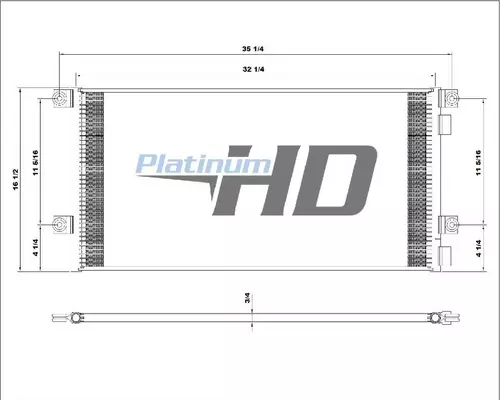 VOLVO VN AIR CONDITIONER CONDENSER