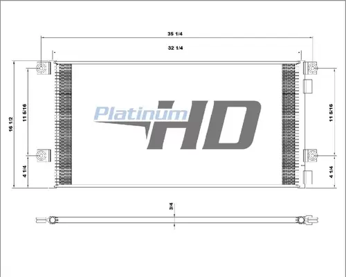 VOLVO VN AIR CONDITIONER CONDENSER