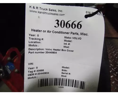 VOLVO VN Air CleanerParts 