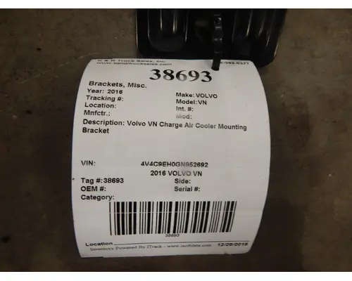 VOLVO VN Brackets, Misc.