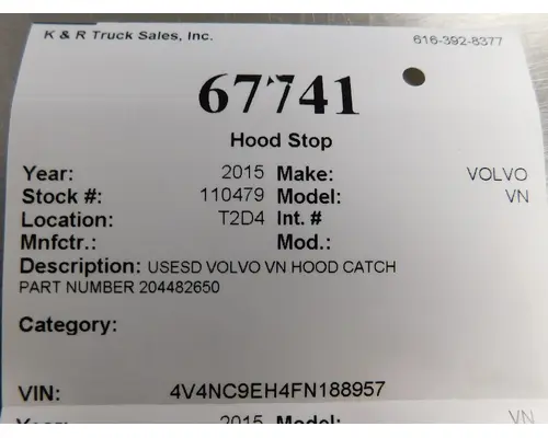 VOLVO VN Brackets, Misc.