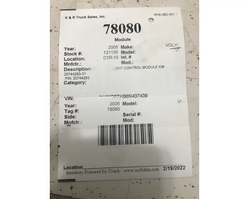 VOLVO VN Electronics & Modules 430
