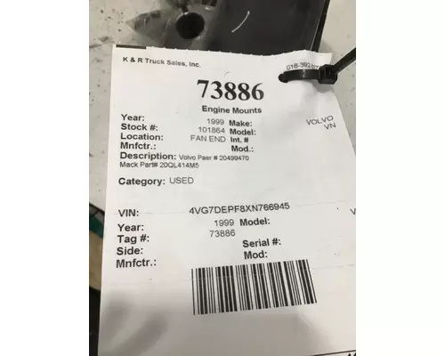 VOLVO VN Engine Mounts