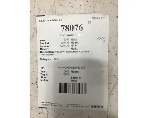 VOLVO VN Gauges (all)