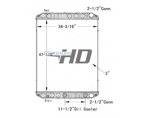 VOLVO VN RADIATOR ASSEMBLY