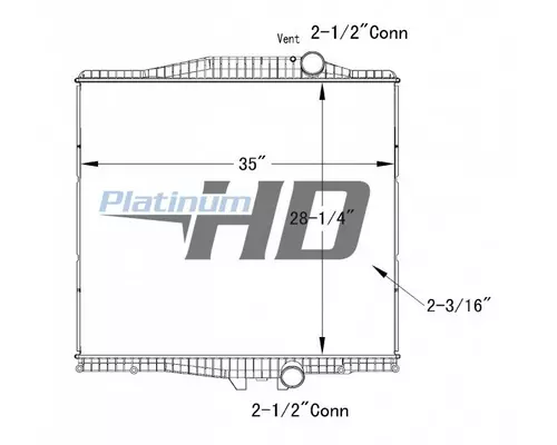 VOLVO VN RADIATOR ASSEMBLY