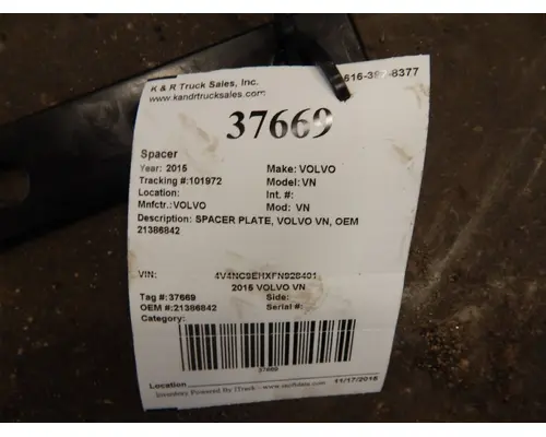 VOLVO VN Spacers Misc