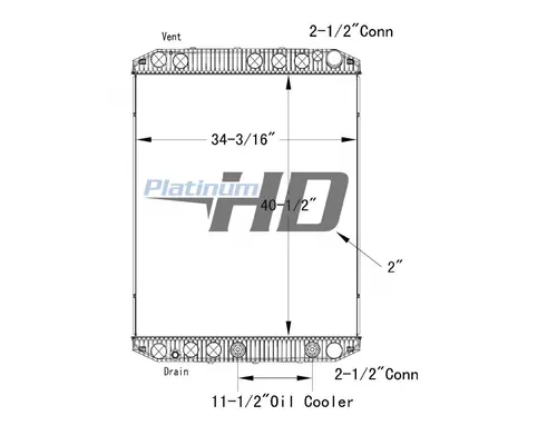 VOLVO VT RADIATOR ASSEMBLY