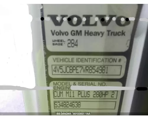 VOLVO WG64 Parts Vehicles