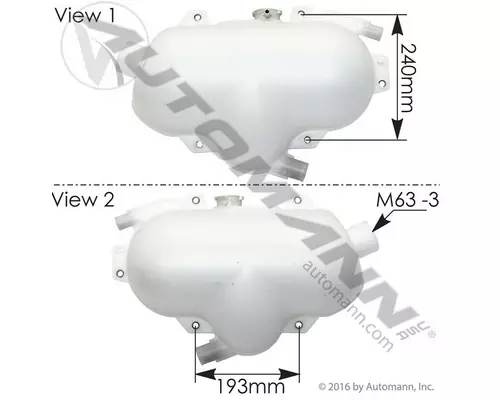 VOLVO WG RADIATOR OVERFLOW TANK