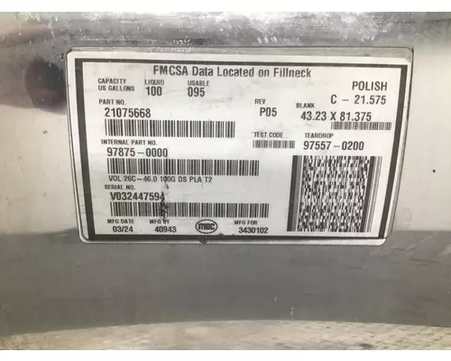 VOLVO  2341 fuel tank