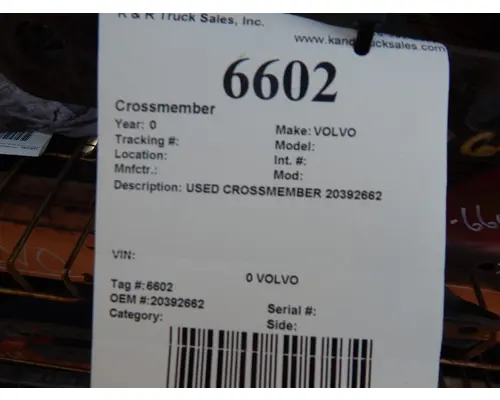 VOLVO  724 Crossmembers