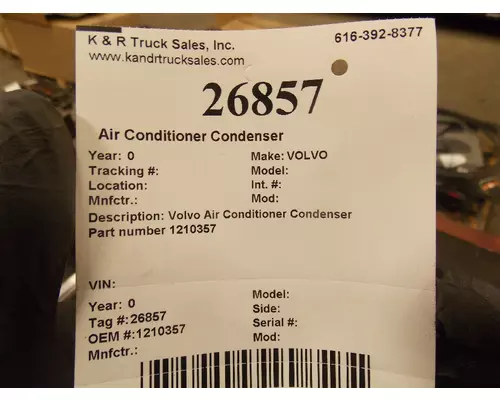 VOLVO  Air Conditioner Condenser