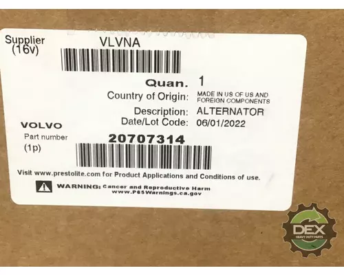 VOLVO  Alternator