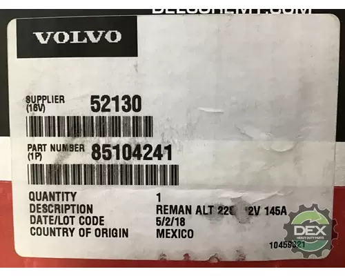 VOLVO  Alternator