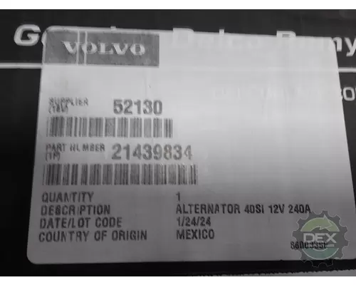 VOLVO  Alternator