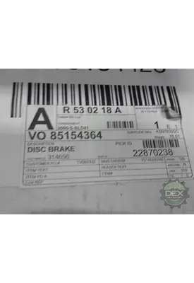 VOLVO  Backing Plate, Front