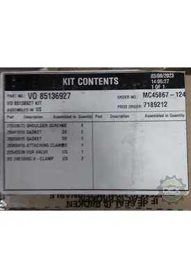 VOLVO  EGR Maintenance Reminder