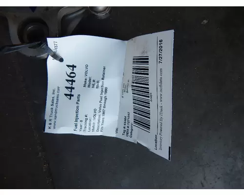 VOLVO  Fuel Injection Parts