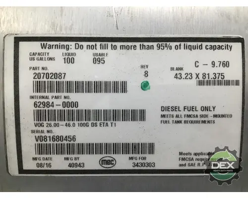 VOLVO  Fuel Tank
