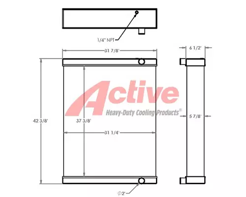 Radiator Volvo CE 120C Active Radiator