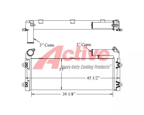 Charge Air Cooler (ATAAC) Volvo CE EC240B Active Radiator