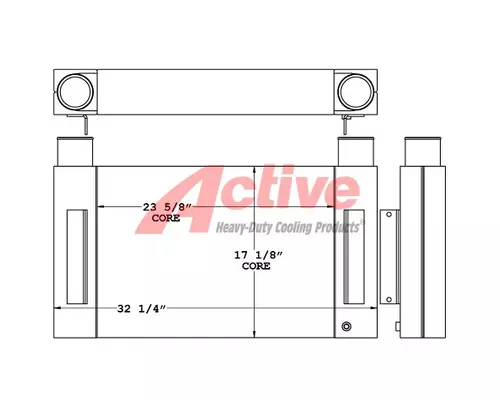 Charge Air Cooler (ATAAC) Volvo CE G700B Active Radiator