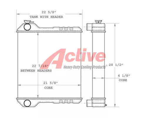 Radiator Volvo CE TH60 Active Radiator