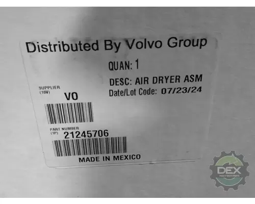 Air Dryer VOLVO  Dex Heavy Duty Parts, LLC  