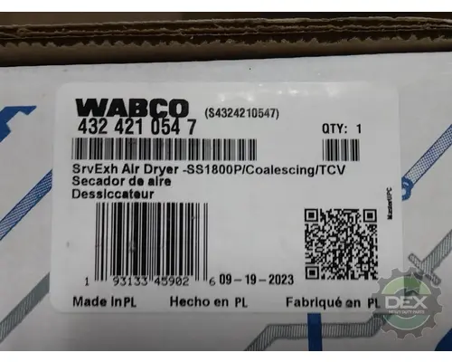 Air Dryer VOLVO  Dex Heavy Duty Parts, LLC  