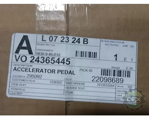 Accelerator Parts VOLVO  Dex Heavy Duty Parts, LLC  