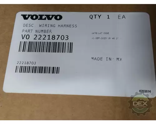 Engine Wiring Harness VOLVO  Dex Heavy Duty Parts, LLC  