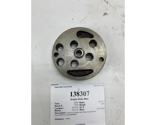 Engine Parts, Misc. VOLVO 20531647 West Side Truck Parts
