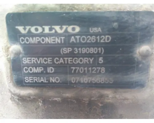 Transmission Assembly VOLVO ATO2612D LKQ Geiger Truck Parts