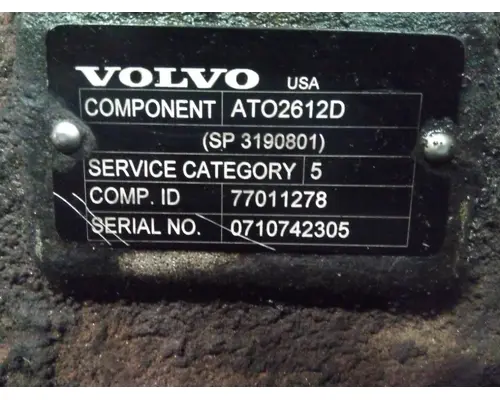 Transmission Assembly VOLVO ATO2612D LKQ Geiger Truck Parts