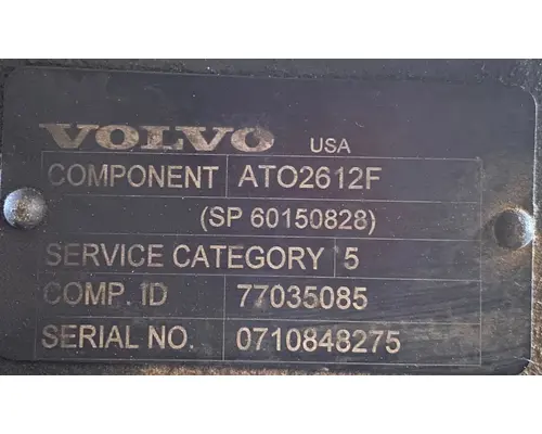 Transmission Assembly VOLVO ATO2612F American Truck Salvage