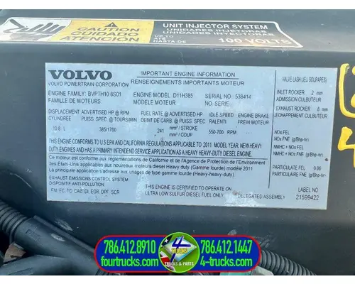 Volvo D11 Engine Assembly