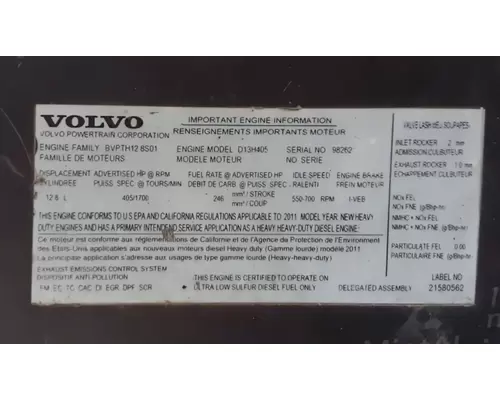 Volvo D13H Engine Assembly