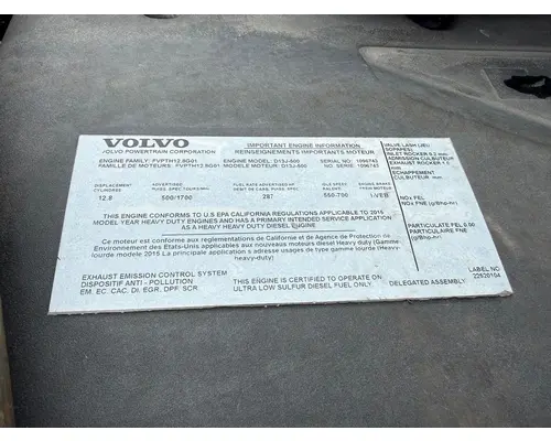 Volvo D13J-500 Engine Assembly
