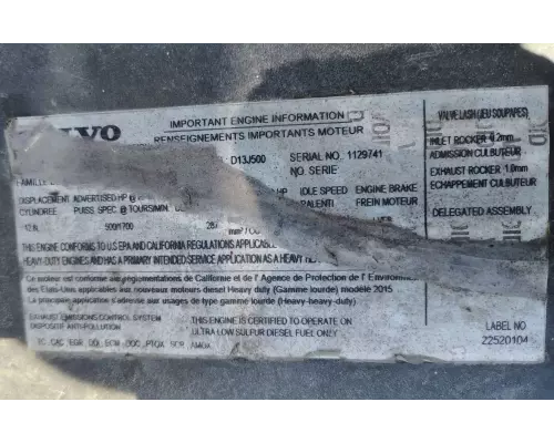 Volvo D13J Engine Assembly