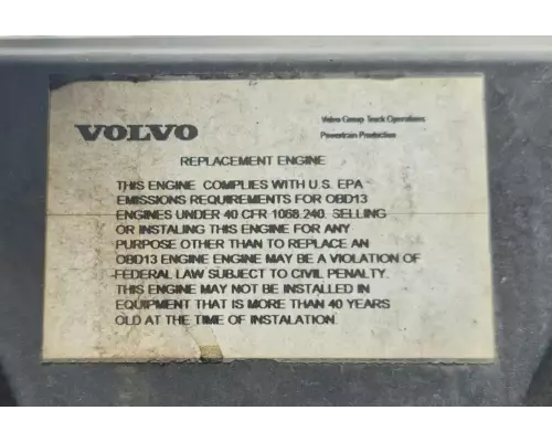 Volvo D13 Engine Assembly