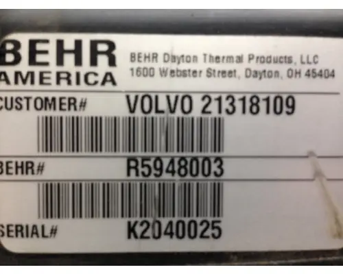 Heater Assembly VOLVO FE615 Valley Truck - Grand Rapids